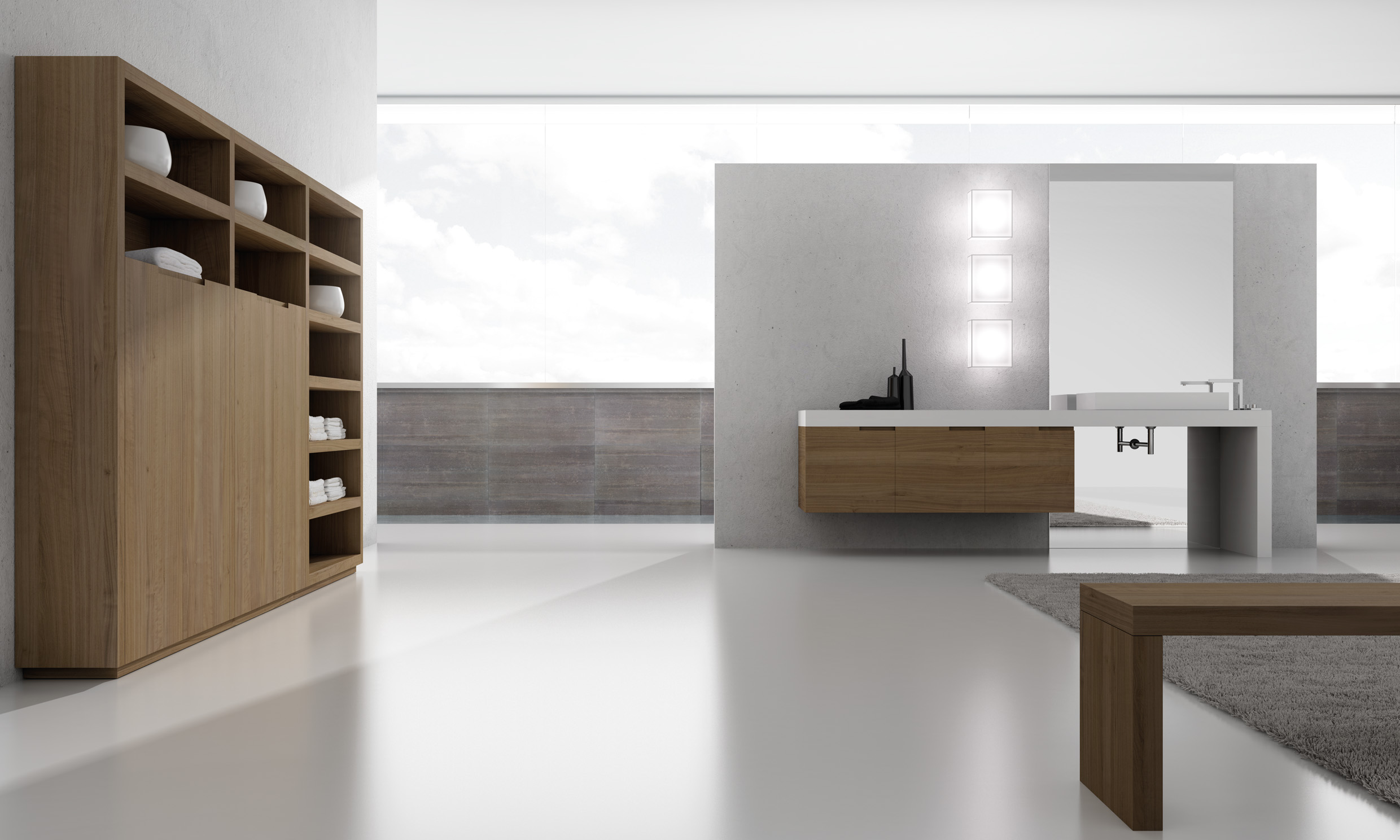 Baño Bunotte Roble Natural