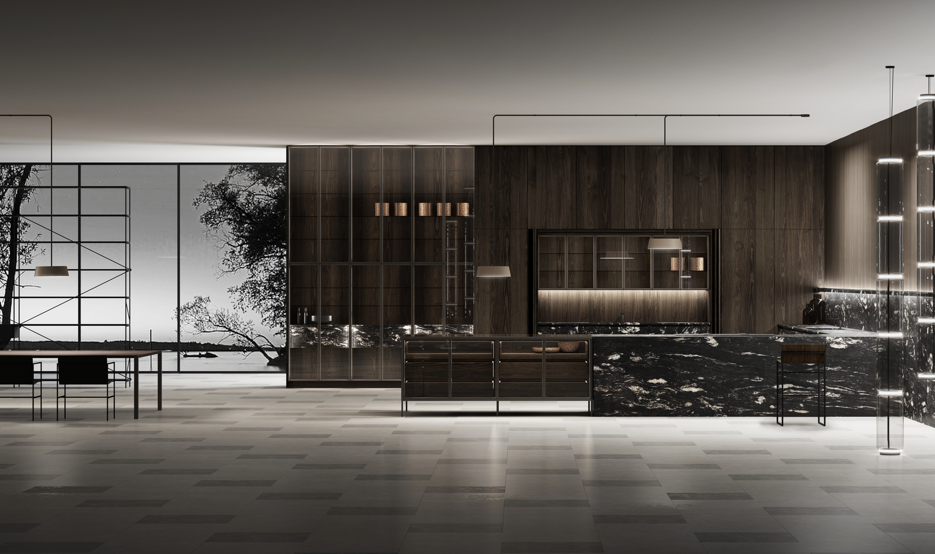 Cocina Contemporanea Fenice Acacia Old